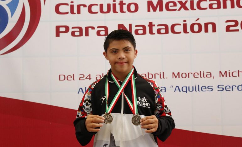 Michoacán obtiene 56 medallas en el Circuito Nacional de Paranatación 2026