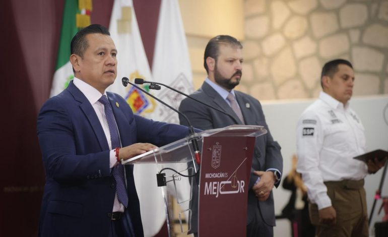 “La reducción del homicidio en Michoacán es resultado de investigaciones firmes y coordinación institucional”: CTP
