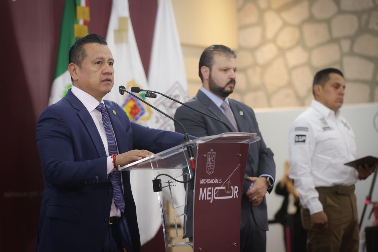 “La reducción del homicidio en Michoacán es resultado de investigaciones firmes y coordinación institucional”: CTP