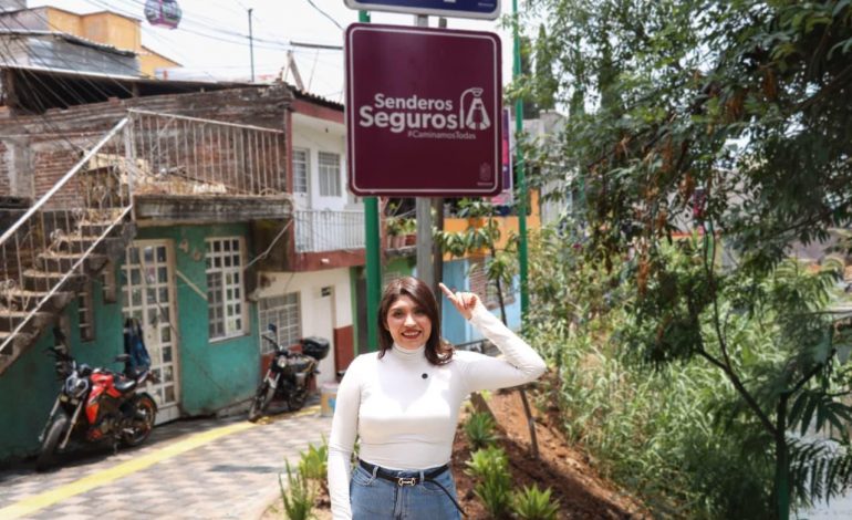 Senderos seguros del teleférico de Uruapan garantizan trayectos más dignos para todas