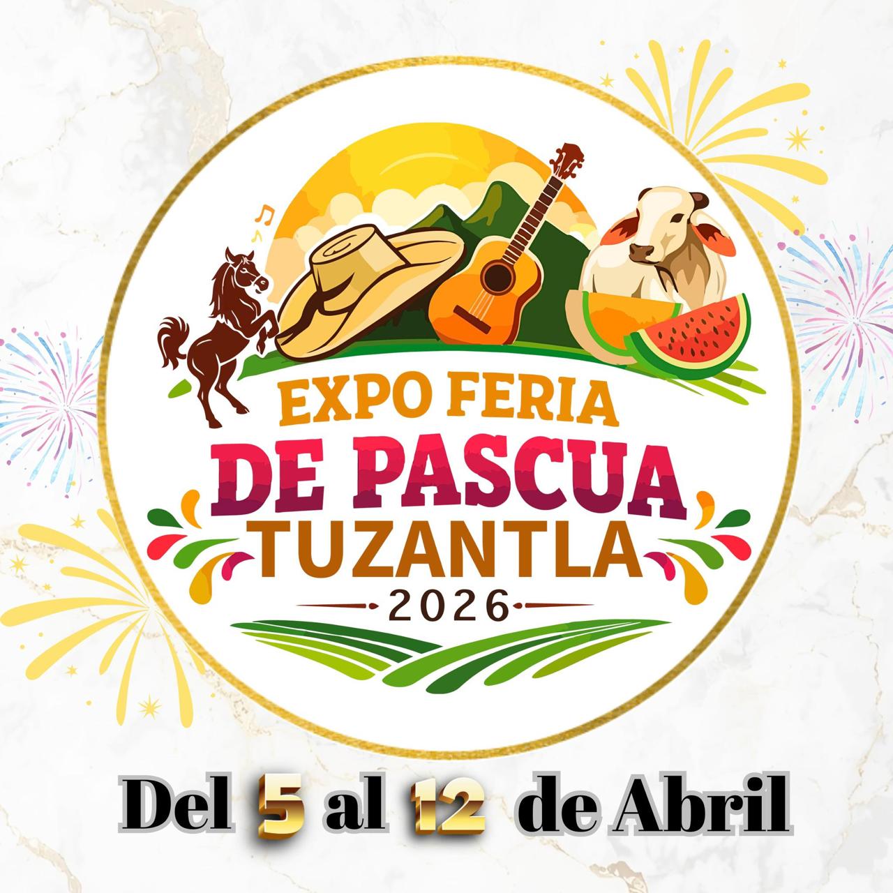 Todo listo. Tuzantla arranca su Feria de Pascua 2026 con tradición y cartelera del 5 al 12 de abril.