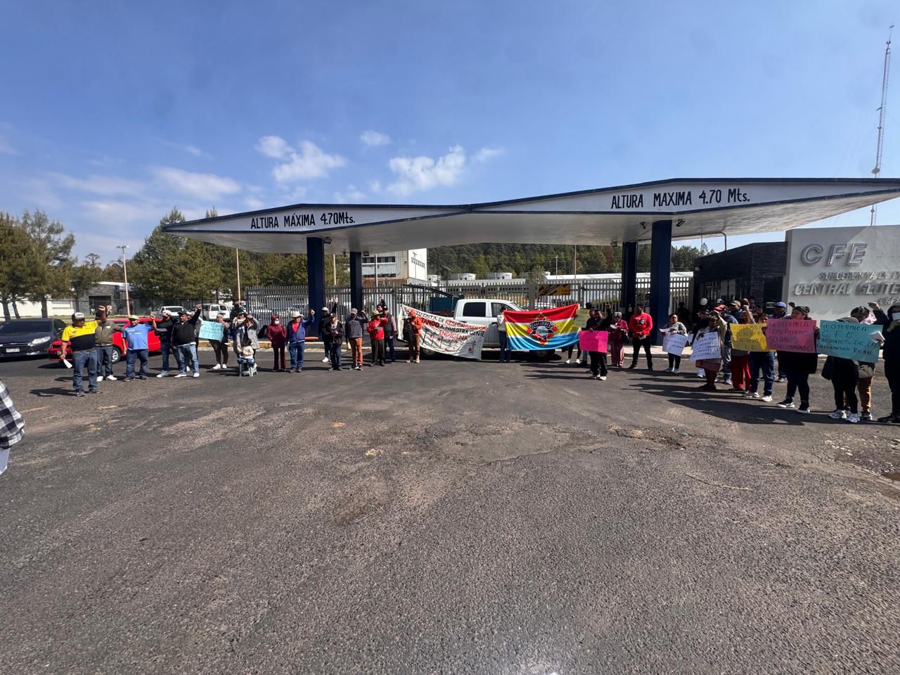 Habitantes de San Matías toman la Geotermoeléctrica Los Azufres en defensa de la salud y derechos colectivos.