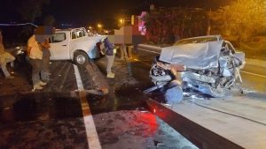 Choque en Carretera Ciudad Hidalgo-Tuxpan deja dos personas lesionadas<br>