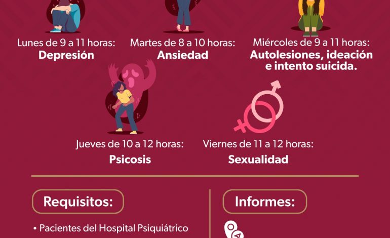 SSM abre grupos de apoyo gratuitos para el manejo de ansiedad y depresión.