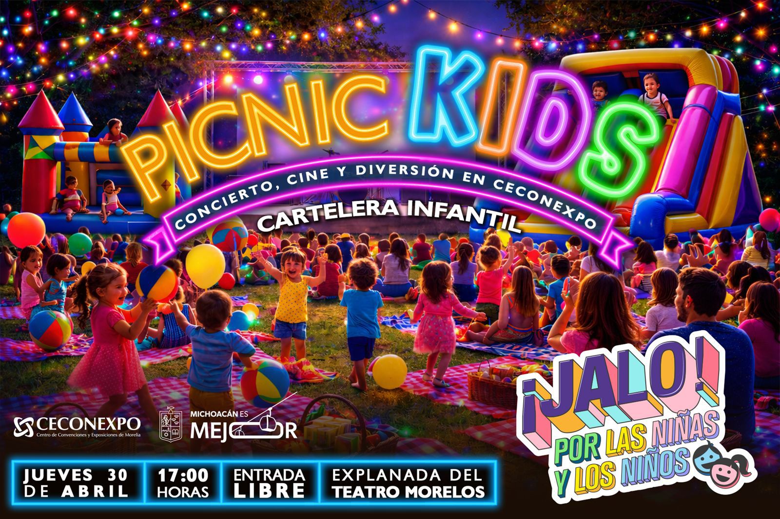 ¡A celebrar en familia con el Jalo por las Niñas y los Niños en Ceconexpo!.