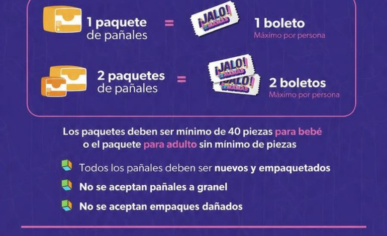 ¡A canjear boletos para “El Buki”! Bedolla anuncia dinámica de pañales por boletos para el concierto gratuito.
