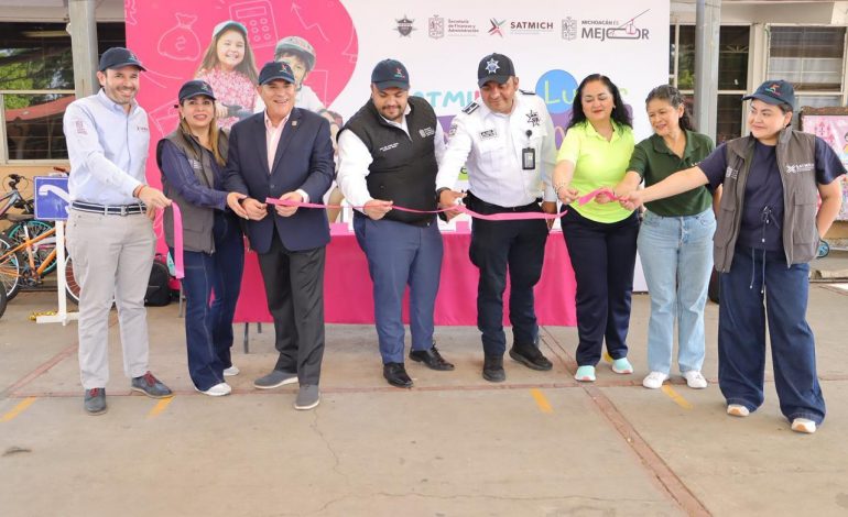 Satmich impulsa cultura contributiva y vial desde la niñez.