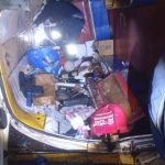 Volcadura de combi en carretera a Los Azufres; afortunadamente, sin lesionados