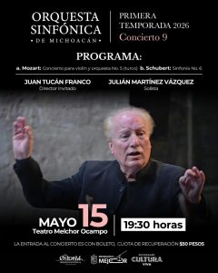 Osidem ofrecerá concierto con obras de Mozart y Schubert en el Ocampo