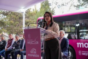 Morebús devolverá tiempo y bienestar a familias de Morelia: Gladyz Butanda