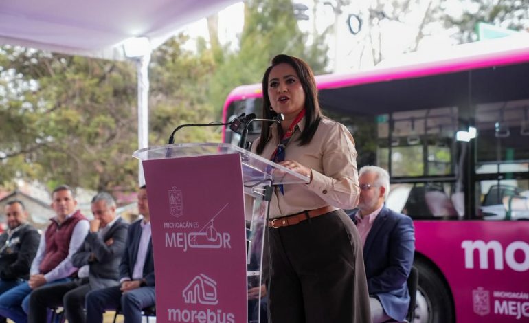 Morebús devolverá tiempo y bienestar a familias de Morelia: Gladyz Butanda