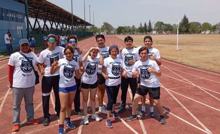 Destacada participación de jóvenes del CECyTEM 17 en evento estatal de atletismo