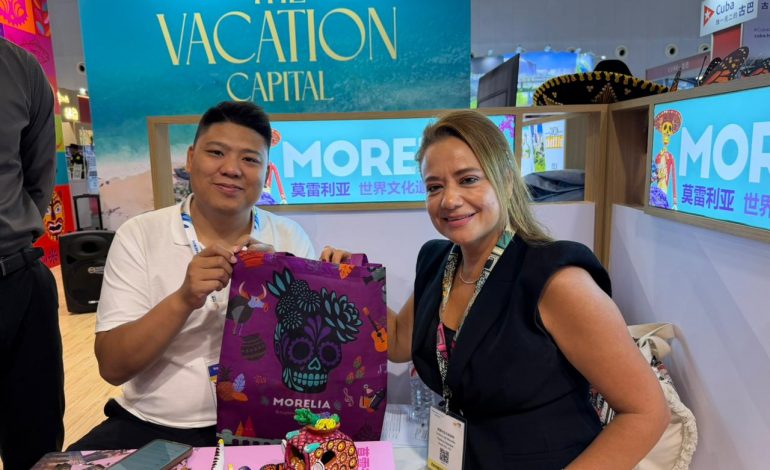 Morelia se expande al mercado turístico de China, en ITB Shanghái