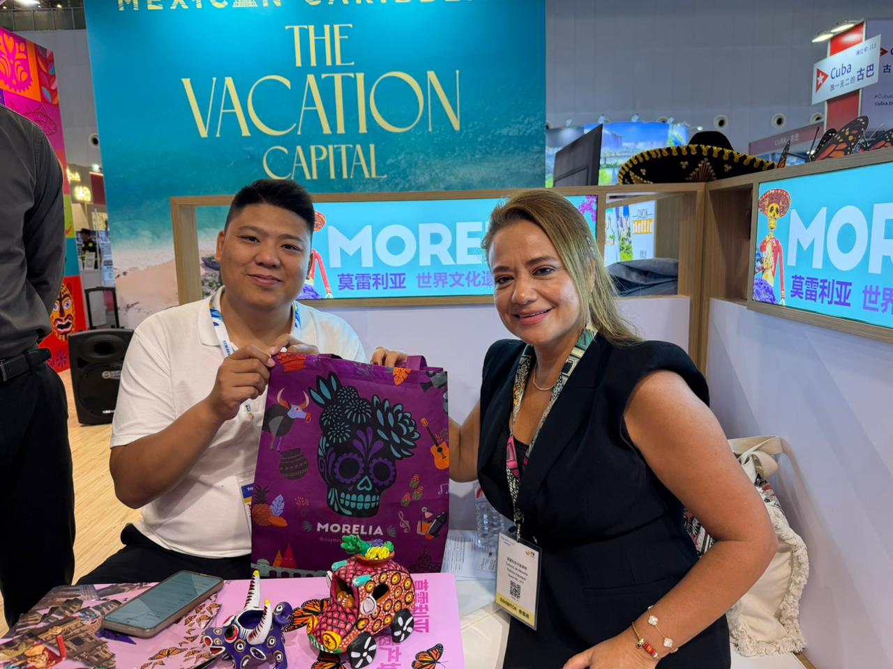 Morelia se expande al mercado turístico de China, en ITB Shanghái