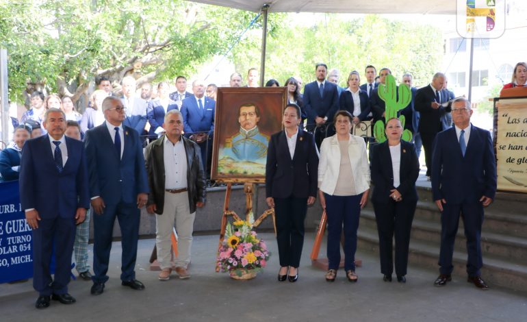Jeovana Alcántar encabezó el acto conmemorativo del CLXIV Aniversario de la Batalla de Puebla del 5 de mayo