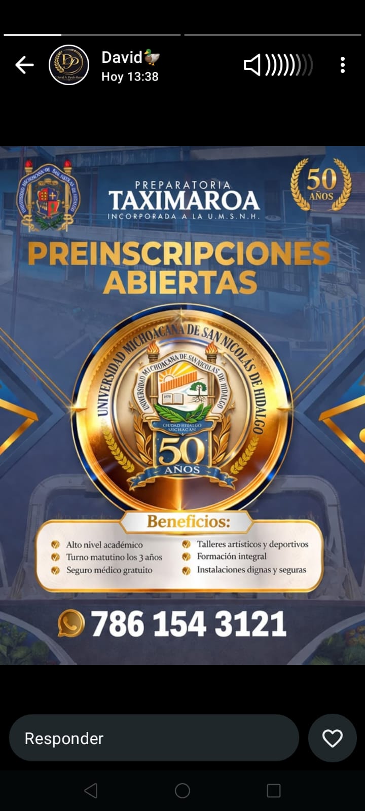 En prepa Taximaroa continúa período de prescripciones