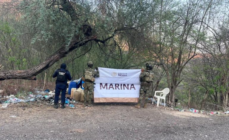 Fuerte golpe al huachicoleo: aseguran 11 mil 800 litros de hidrocarburo, en Arteaga