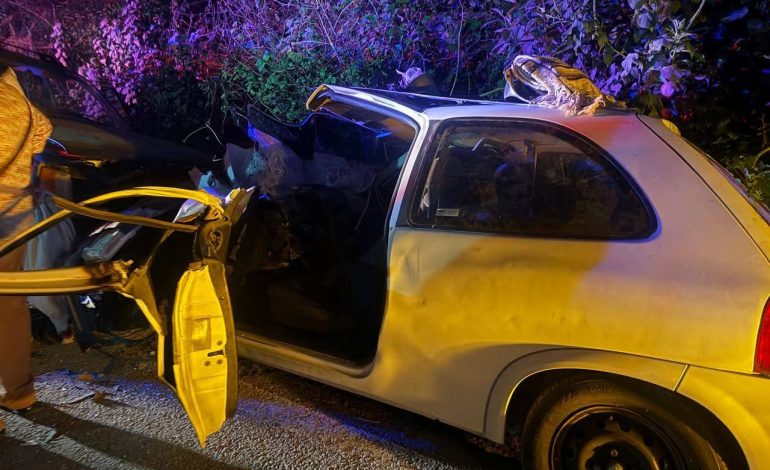 Un choque entre una camioneta y un vehículo compacto dejó como saldo una mujer fallecida y cuatro personas lesionadas