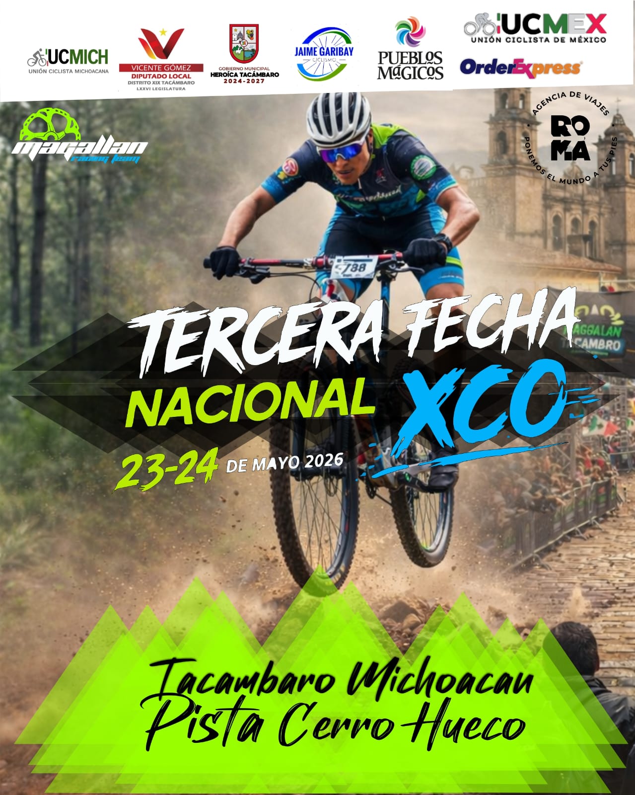 Tacámbaro será sede de la tercera fecha nacional de ciclismo de montaña