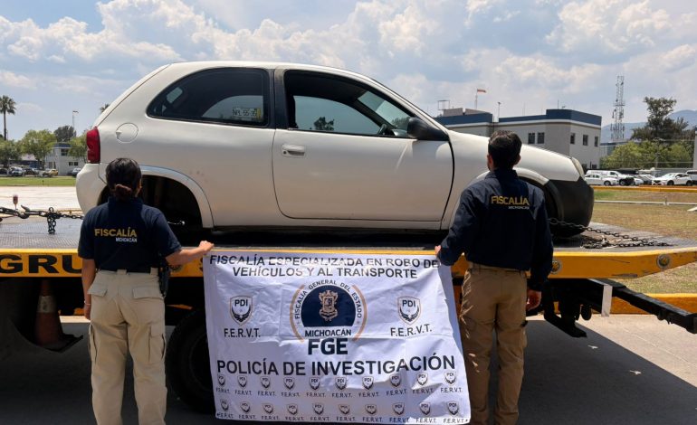 Asegura FGE motocicleta alterada y recupera vehículo con reporte de robo