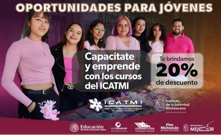 ¡Capacítate y ahorra! Icatmi tiene 20 % de descuento para jóvenes