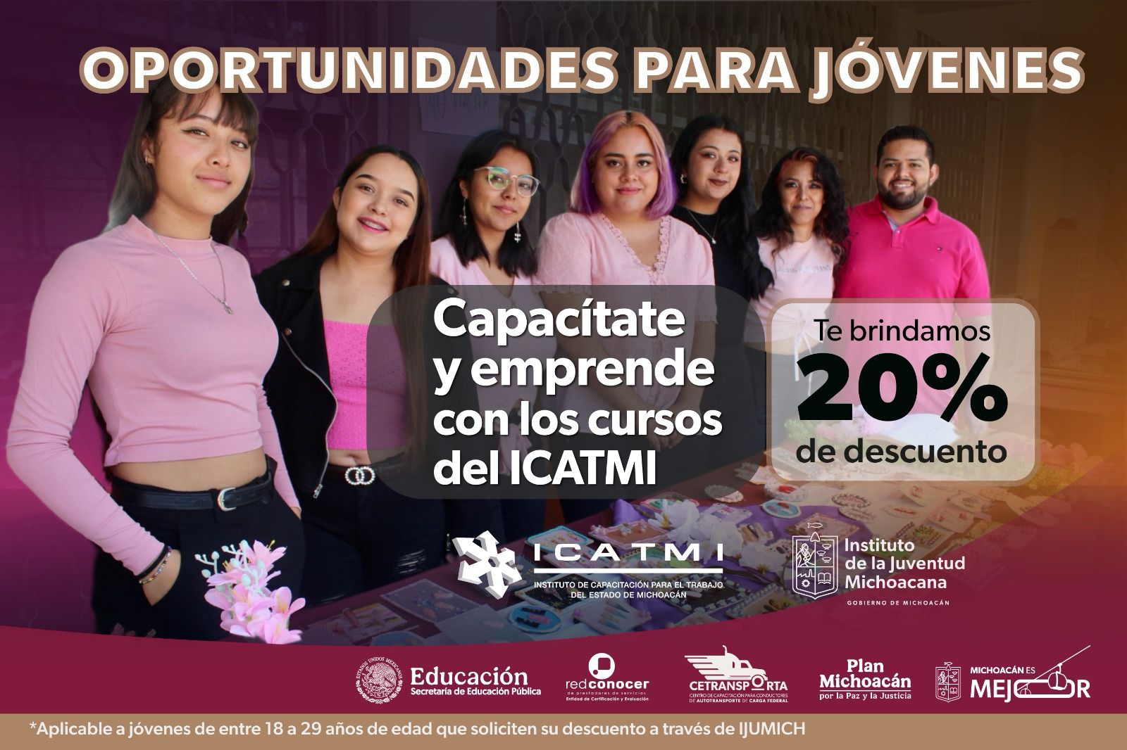 ¡Capacítate y ahorra! Icatmi tiene 20 % de descuento para jóvenes