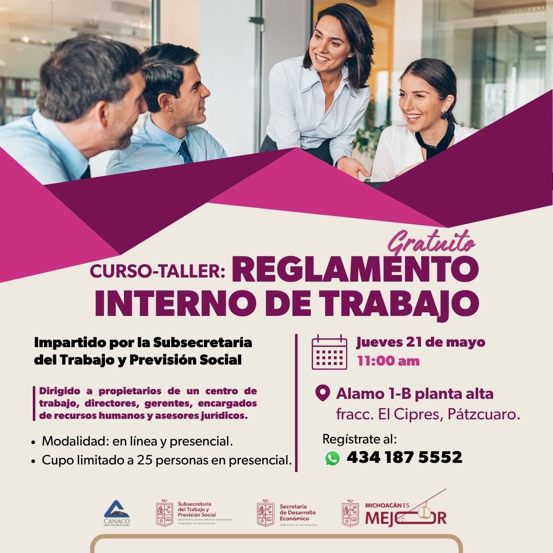 Sedeco impulsa formación laboral para el sector productivo de Pátzcuaro y Zacapu