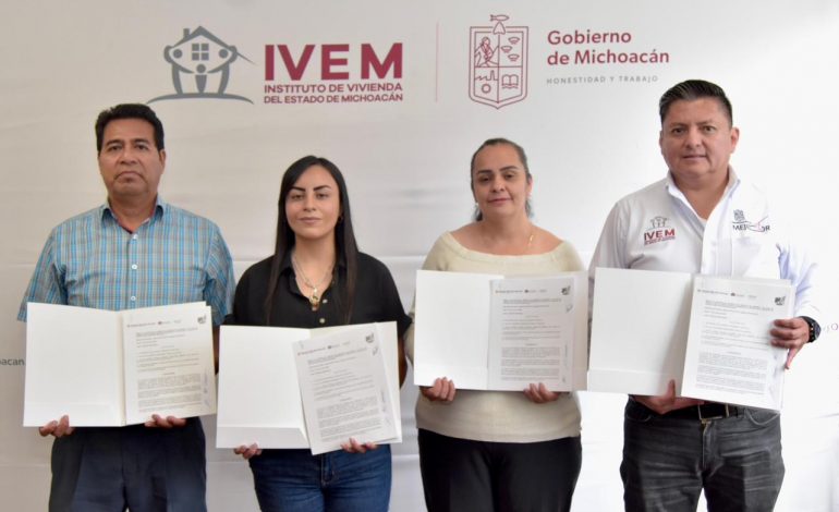 Mil nuevas viviendas transformarán la vida de familias en cinco municipios de Michoacán