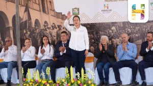 Jeovana Alcántar encabezó el acto Cívico Conmemorativo del 103 Aniversario de la fundación de la Tenencia de San Antonio Villalongín