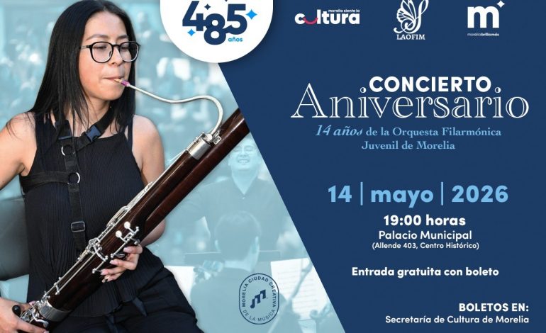 Invita SeCultura Morelia a concierto por los 14 años de Laofim