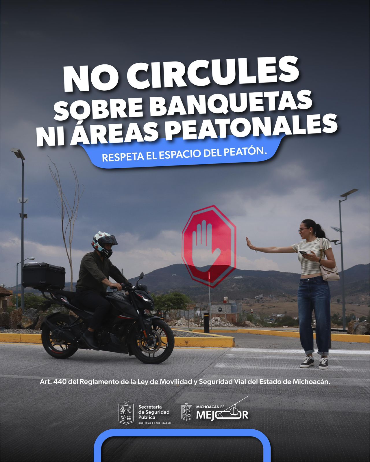 ¡Atención motociclista! Estas son las conductas prohibidas y sancionadas en Michoacán