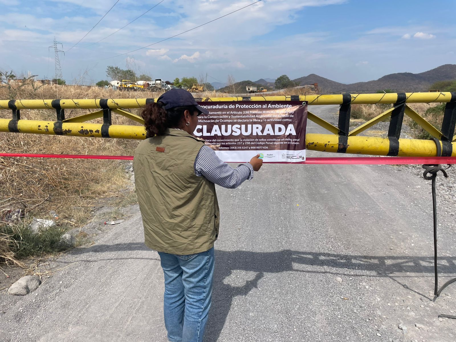Proam clausura banco de arena en Múgica por incumplimiento a regulación ambiental