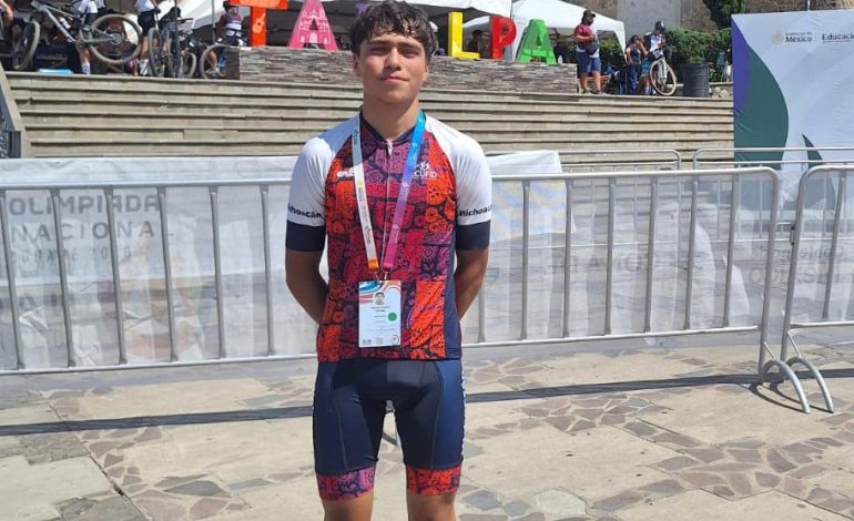 Plata para Michoacán en ciclismo de montaña en la Olimpiada Nacional 2026.
