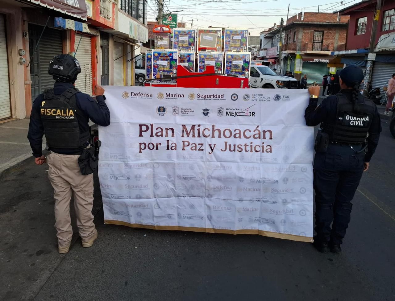 SSP asegura 49 máquinas tragamonedas en Quiroga.