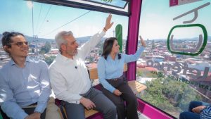 Teleférico ha transportado a 340 mil uruapenses en menos de un mes: Gladyz Butanda.
<br>