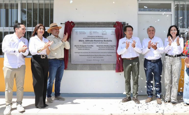 Inversión histórica de 4 mil mdp en escuelas para transformar el futuro de Michoacán: Bedolla.