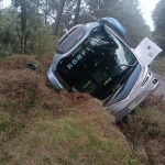Se vuelca autobús de pasajeros “Excelencia”: seis lesionados y conductor huye