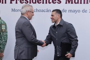Coordinación con Bedolla, ha sido clave para resultados en seguridad, destaca Harfuch.<br>
