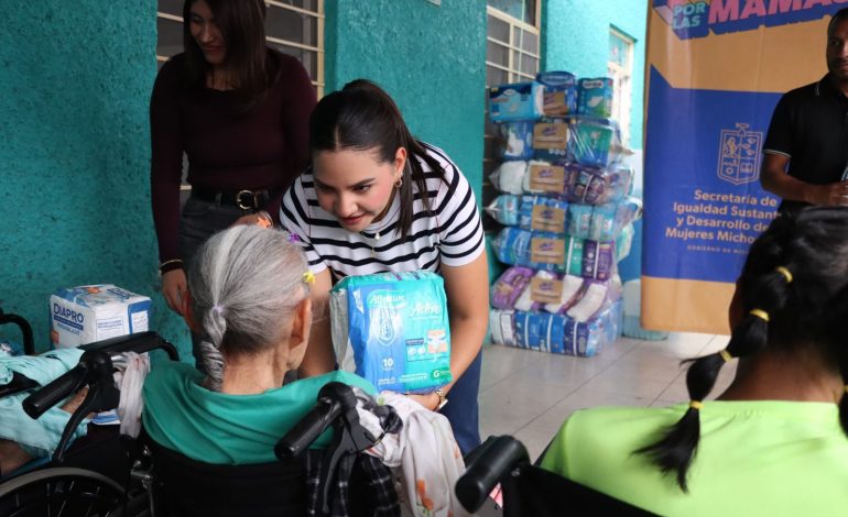 Solidaridad de los michoacanos llega al Hogar Cristo Abandonado; se entregaron 3 mil 600 pañales