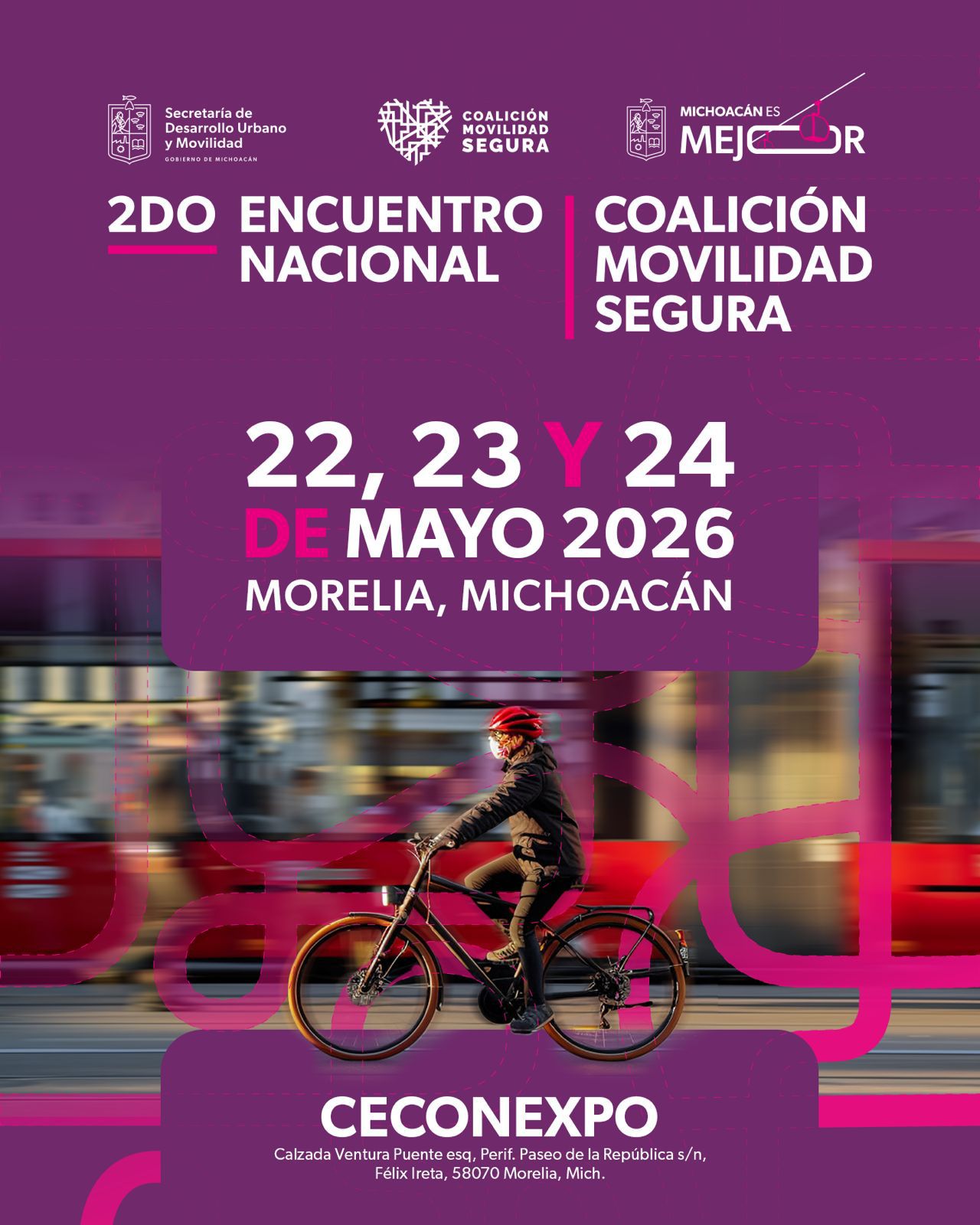 Gladyz Butanda invita al Segundo Encuentro Nacional de Movilidad Segura