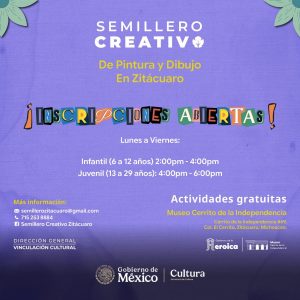 Gobierno de Zitácuaro invita a niñas, niños y jóvenes a participar en cursos gratuitos de pintura y dibujo. <br>