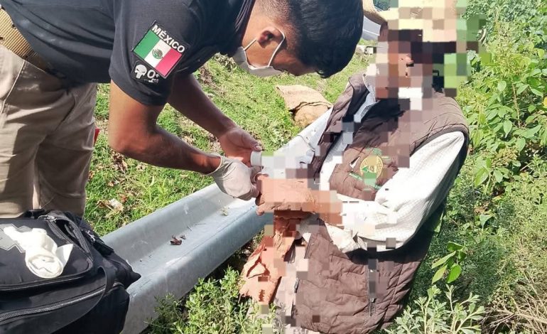 Camioneta se sale de la autopista y choca contra un árbol; conductor resulta lesionado en Zitácuaro
