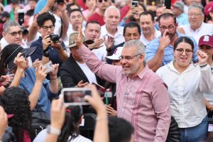 Desde Morelia respalda Bedolla a Sheinbaum y llama a la defensa de la soberanía nacional.<br>