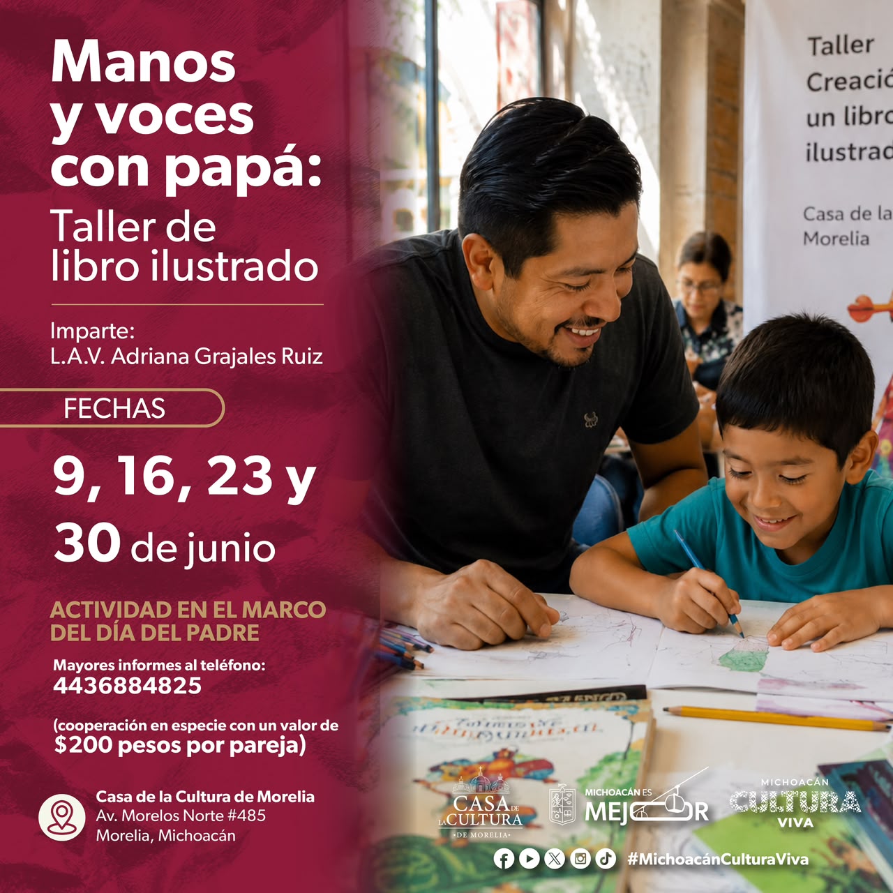 Secum invita a celebrar el Día del Padre con un taller de libro ilustrado