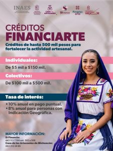 Disponibles créditos de hasta 500 mil pesos para personas artesanas