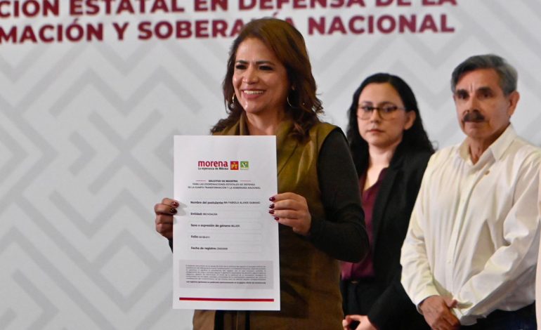 Se registra Fabiola Alanís para coordinar la defensa de la Transformación y la soberanía en Michoacán