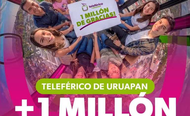 Un millón de pasajeros respaldan el éxito y la modernidad del teleférico de Uruapan: Bedolla