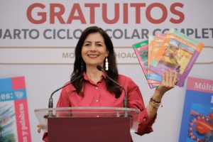 Michoacán, primer lugar nacional en entrega de Libros de Texto: Gabriela Molina