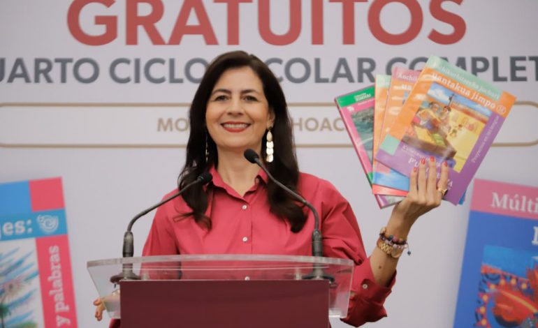 Michoacán, primer lugar nacional en entrega de Libros de Texto: Gabriela Molina