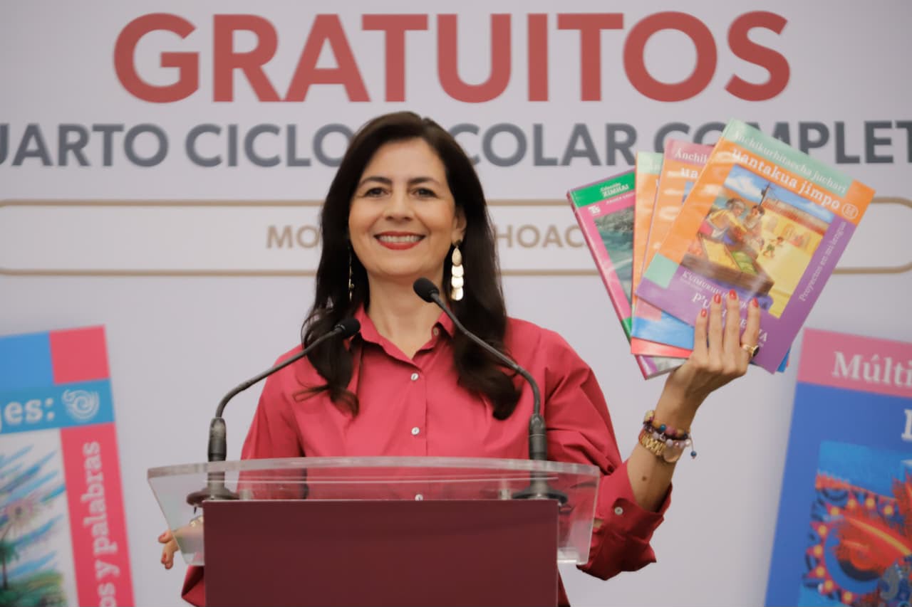 Michoacán, primer lugar nacional en entrega de Libros de Texto: Gabriela Molina